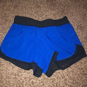 Bright Blue Lululemon shorts